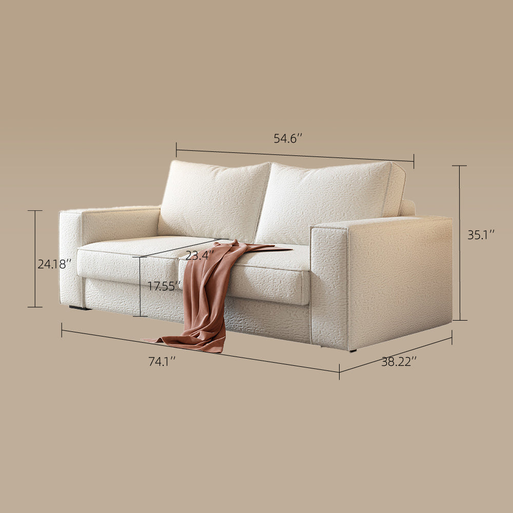 Sleeper Sofa with 3.9" Thick Spring Mattress Modern Design Space-saving for Comfort and Function