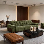 Load image into Gallery viewer, 126.7'' Modern Power Reclining Fabric Sofa Remote Control Adjustable Deep Seat Lounge Couch
