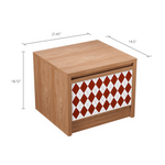 Load image into Gallery viewer, Modular Storage Unit Flip-Up Door Retro Diamond Design
