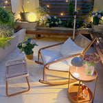 Load image into Gallery viewer, Outdoor Woven Rocking Chair with Cushions
