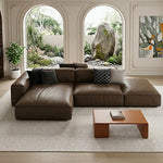 Load image into Gallery viewer, Modern Modular Top-Grain Leather Sectional Sofa
