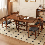 Load image into Gallery viewer, 31.5″–63″ Extendable Dining Table Built-in Storage Rounded Tall Legs
