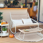 Load image into Gallery viewer, Outdoor Woven Rocking Chair with Cushions
