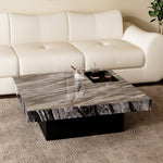 Load image into Gallery viewer, 35.1″ Square Coffee Table with Built-in Tray Modern Luxury Design Durable and Easy to Clean for Living Room

