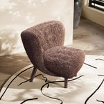 Load image into Gallery viewer, Accent Chair Modern Teddy Fleece Upholstery Ergonomic Curved Back Cozy Living Room Furniture
