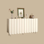 Load image into Gallery viewer, 62.9'' Modern White Shoe Cabinet with Large Storage Multi-Layer Entryway Organizer with Rounded Design
