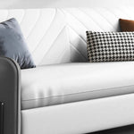 Load image into Gallery viewer, 66.9&quot;Convertible Sofa Bed Modern Minimalist Style with Side Pockets
