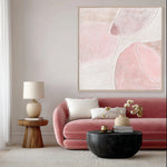 Load image into Gallery viewer, Abstract curves in gentle blush tones create harmony, romance, and timeless sophistication at home
