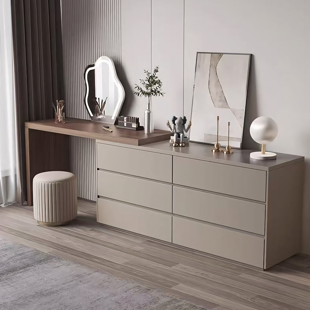 Modern Minimalist 6-Drawer Dresser