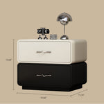 Load image into Gallery viewer, Modern Two-Tone Bedside Table with Soft Rounded Edges and Drawer Storage
