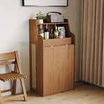 Load image into Gallery viewer, 69'' Rattan Dining Cabinet Table Set Foldable Storage Multi-Chair Design Solid Wood Finish
