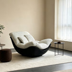 Load image into Gallery viewer, Modern Lounge Accent Chair with Plush Cushions and Faux Leather Base
