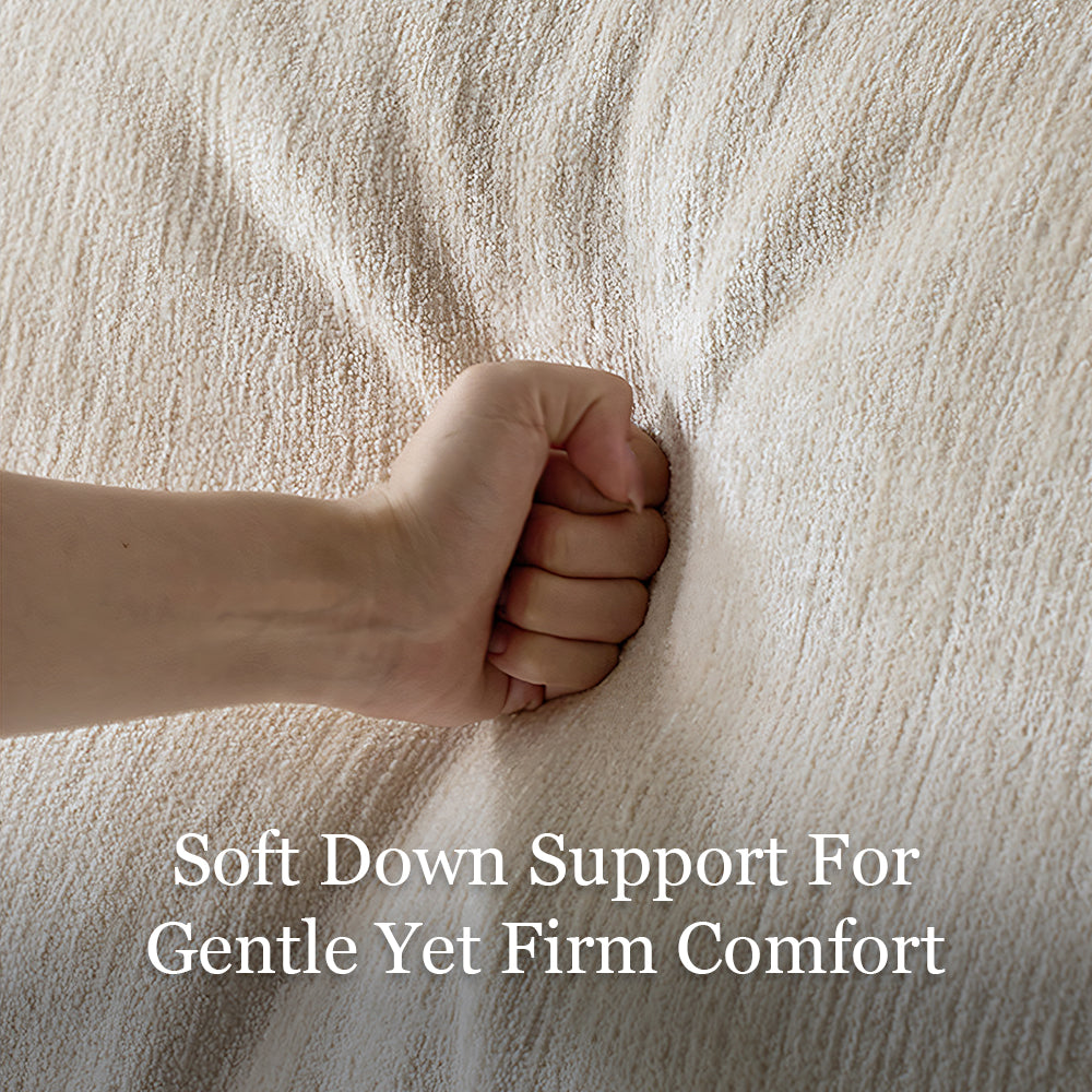 Modern Chenille Sofa Deep Seat Removable Cover Lounge Couch