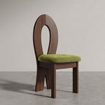 Load image into Gallery viewer, Modern Sculptural Dining Chair Set of 2 Solid Wood Frame Upholstered Seat Curved Loop Back Accent Chair
