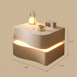 Load image into Gallery viewer, Modern Smart Nightstand with One-Touch Control Ambient LED Base

