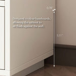 Load image into Gallery viewer, Modern 6-Drawer Dresser with Sculpted Front Panels &amp; Walnut Vanity Top Minimalist Makeup Vanity Storage Cabinet
