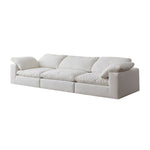 Load image into Gallery viewer, 78&#39;&#39;-110&#39;&#39;Modular White Feather Filled Sofa Extra Deep Seat Pillow Armrest Contemporary Lounge Design
