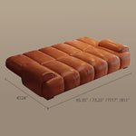 Load image into Gallery viewer, Modern Faux Leather Foldable Sofa Bed with Cushioned Armrests
