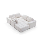 Load image into Gallery viewer, 136.5&quot; Modular Compressed Sofa Modern Tufted Lightweight Convertible Sectional for Multi-scene Use
