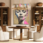 Load image into Gallery viewer, Handmade Abstract Portrait Painting Contemporary Face Art on Canvas
