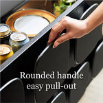 Load image into Gallery viewer, Modern Black Sculptural Sideboard Cabinet Geometric Panel Storage Buffet Cabinet for Dining Room Living Room
