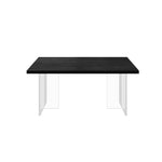 Load image into Gallery viewer, 54.6&#39;&#39;Dining Table Set with Boucle Chairs, Artistic Base, Space-Saving Design

