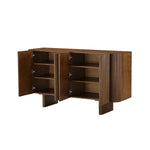 Load image into Gallery viewer, 54.6'' Modern Fluted Wood Sideboard Cabinet with Mid-Century Legs
