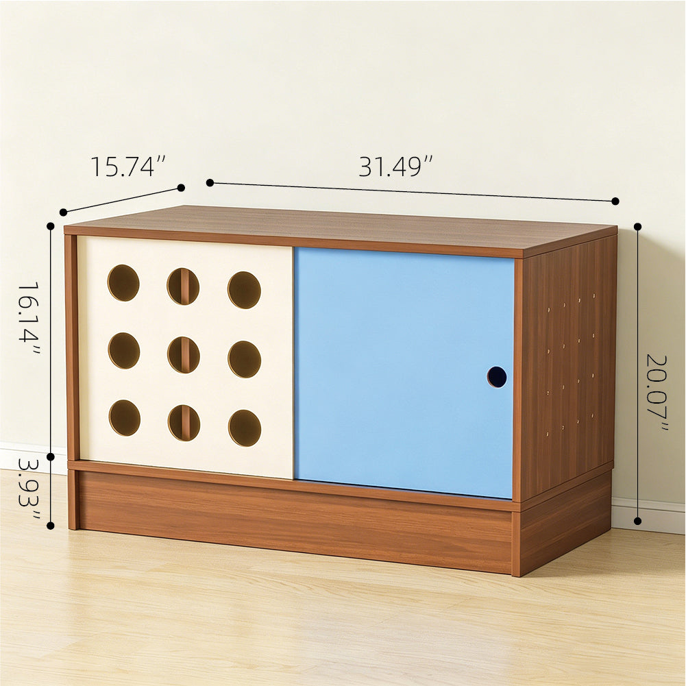Modern Modular Storage Cabinet Pet Friendly Sideboard Multi Functional Cabinet