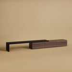 Load image into Gallery viewer, Extendable TV Stand with Storage Drawers Modern TV Console
