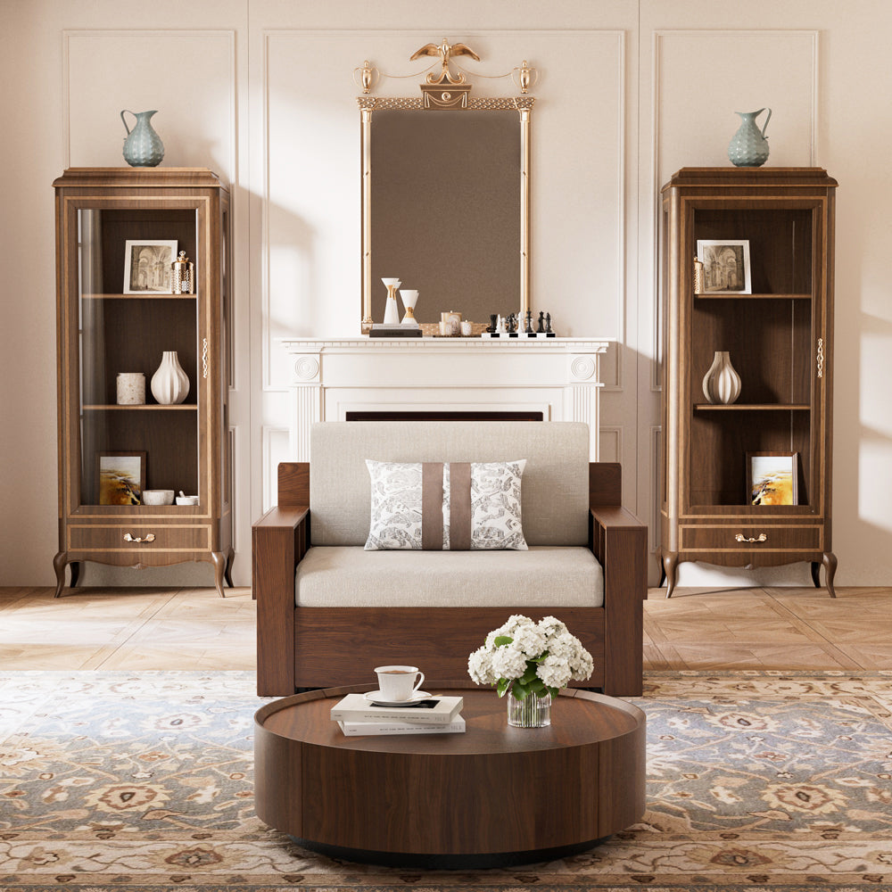 Modern Sofa Bed with Lift-up Function Space-saving Design Elegant and Practical