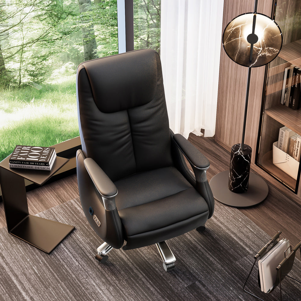 Luxury Ergonomic Massage Chair with Heating Ventilation and Smart Voice Control