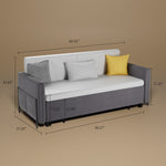 Load image into Gallery viewer, 66.9"Convertible Sofa Bed Modern Minimalist Style with Side Pockets

