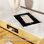 Load image into Gallery viewer, 73'' Murphy Fold-Out Dining Table with Sintered Stone Top Space-Saving
