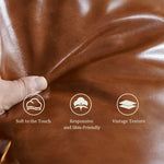 Load image into Gallery viewer, Modern Modular Vintage Leather Sofa Tufted Deep Seat Lounge Sofa Oil Wax Top Grain Leather
