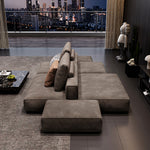 Load image into Gallery viewer, Modern Modular Sectional Sofa with Oversized Chaise and Deep Seat Lounge Design
