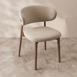 Load image into Gallery viewer, 2PCS Dining Chair Modern Ash Wood Frame Curved Backrest
