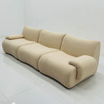 Load image into Gallery viewer, 109&#39;&#39;Modern Three Seater Sofa Boucle Fabric Curved Armrest Deep Cushion Design Cozy Minimalist Style
