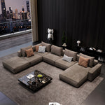 Load image into Gallery viewer, Modern Modular Sectional Sofa with Oversized Chaise and Deep Seat Lounge Design

