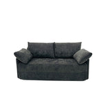 Load image into Gallery viewer, 65.52&quot; Compressed Sofa Convertible Sofa Bed Wrinkle-resistant Linen Lightweight Loveseat Wooden Armrest
