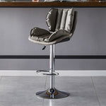 Load image into Gallery viewer, Modern Upholstered Bar Stool with Armrests PU Leather Counter Chair Metal Frame Kitchen Island Bar Chair 1 Piece
