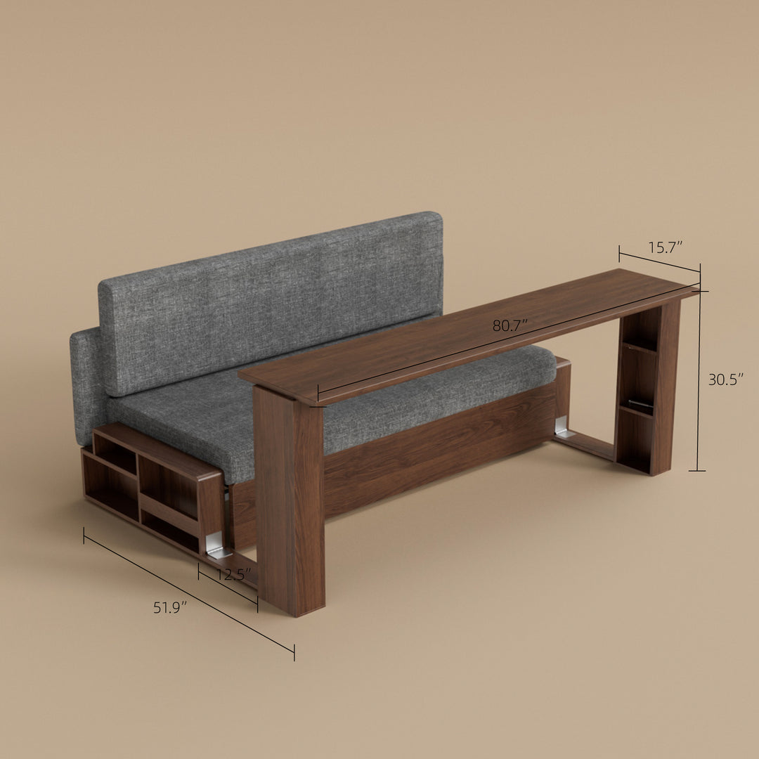 Modern Storage Sofa Bed with Lift-up Function Space-saving Design Elegant and Practical