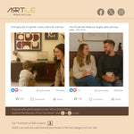 Load image into Gallery viewer, 70.2&#39;&#39; Walnut Curved TV Stand Vertical Textured Design with Metal Handles
