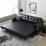 Load image into Gallery viewer, Modern Faux Leather Sofa Bed Convertible Sleeper Sofa Minimalist Folding Couch for Living Room
