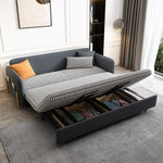 Load image into Gallery viewer, Sofa Bed Solid Wood Metal Frame Velvet Fabric Modern Convertible
