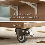 Load image into Gallery viewer, Multi-Functional Folding Coffee Table with Hidden Storage Extendable Design Easy Mobility &amp; 2 Stools
