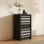 Load image into Gallery viewer, Modular Storage Unit Flip-Up Door Retro Diamond Design
