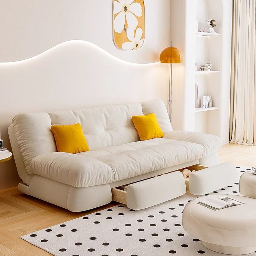 Modern Convertible Sofa Bed with Storage Drawers