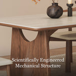 Load image into Gallery viewer, Modern Rectangular Dining Table with Sintered Stone Top
