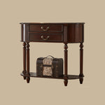 Load image into Gallery viewer, Solid Wood Classic Entryway Console Table with Drawers and Lower Shelf
