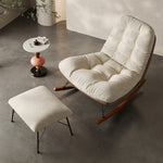 Load image into Gallery viewer, Modern Rocking Lounge Chair with Oversized Cushion Upholstered Accent Chair
